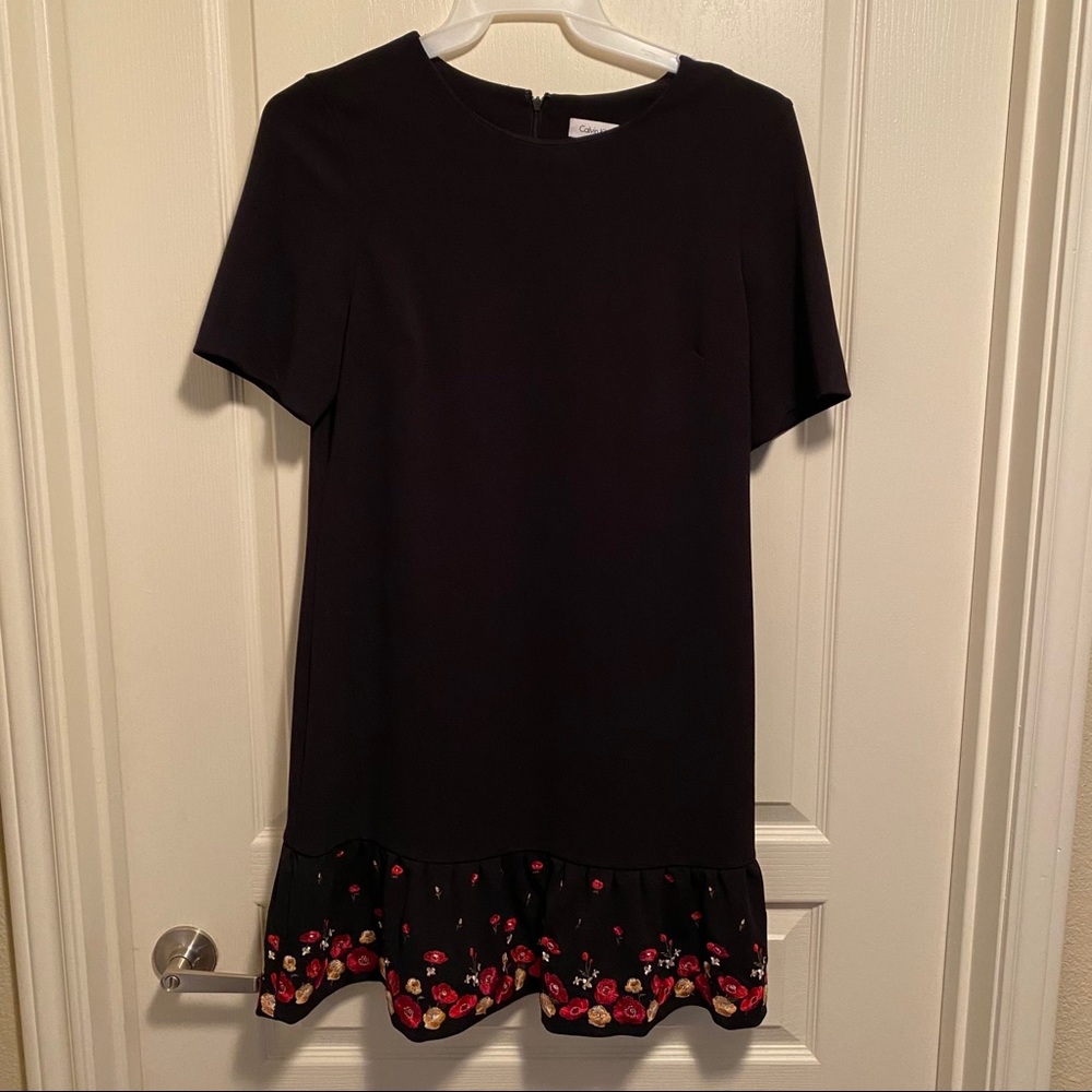 Calvin Klein dress with embroidered bottom
